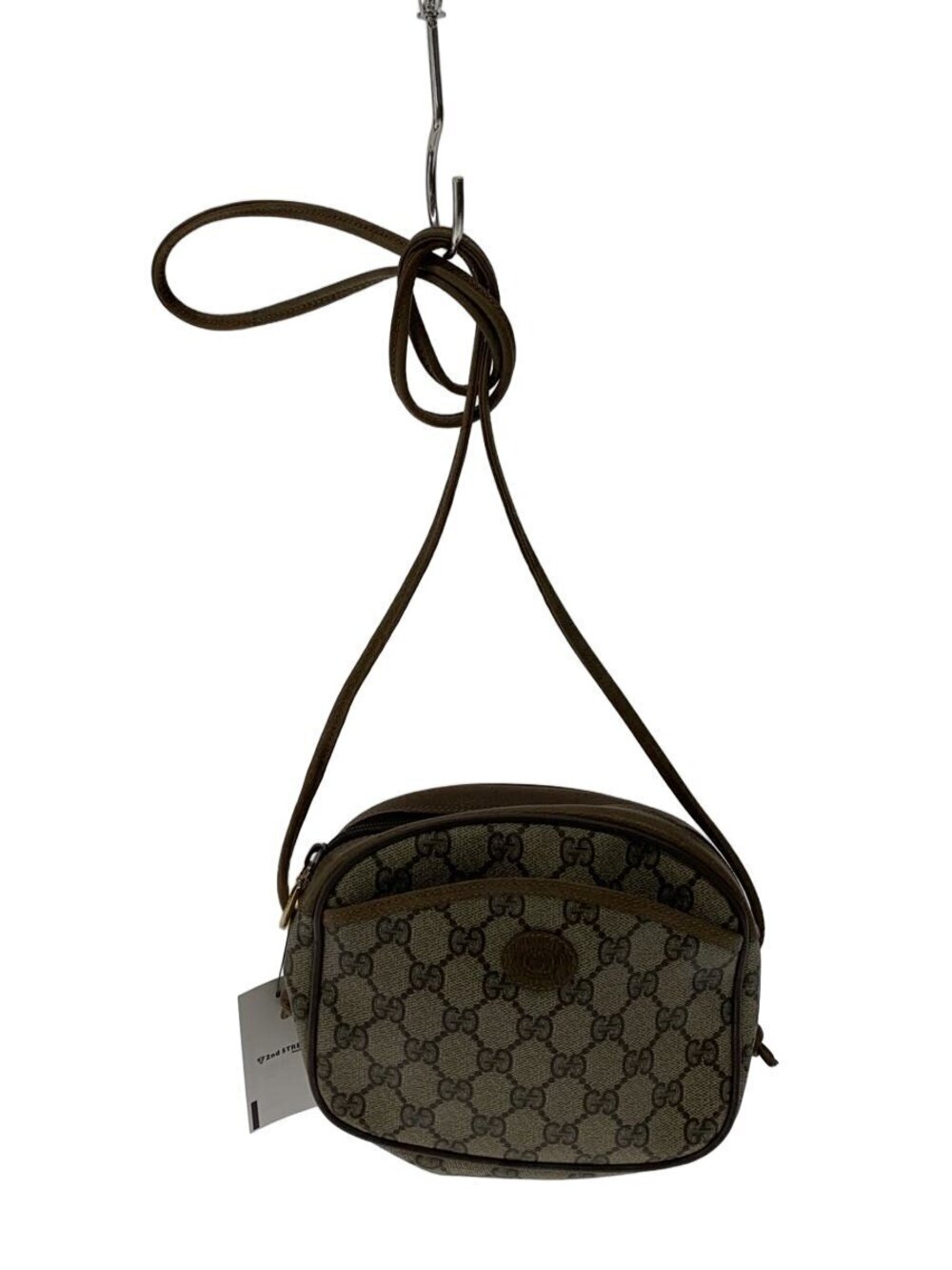 Gucci GG Supreme Shoulder Bag Beige Cream All over